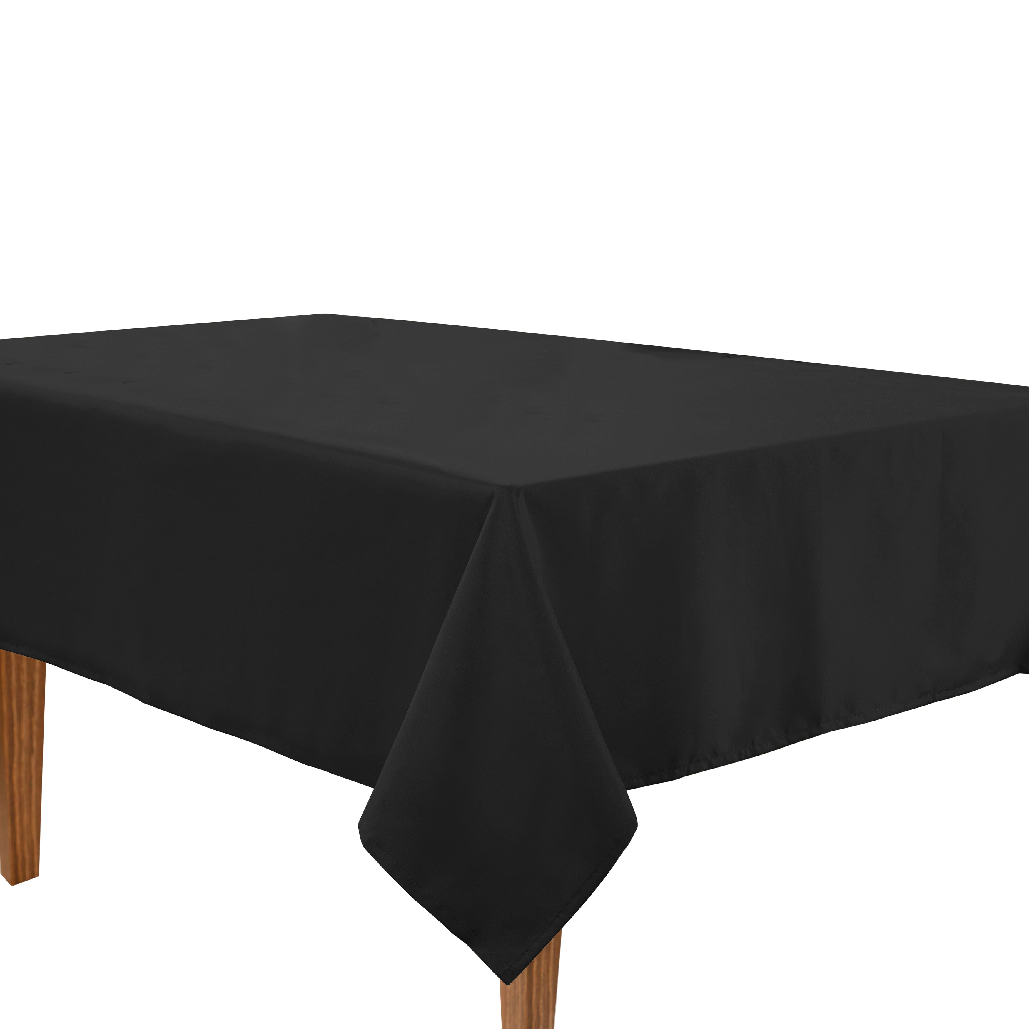 Solid Tablecloth 6 seat 152x213cm - Black